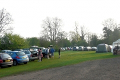 07:33 : The spacious car park filling up - but still plenty of space for all