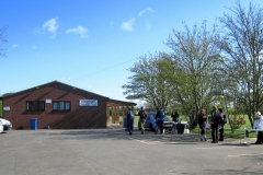 09:15 : Checkpoint 2 in Bubbenhall.  Photo - Chris Boden