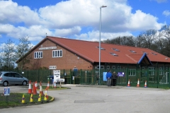 10:23 : Checkpoint 3, in the Wolson Community Centre. Photo - Chris Boden