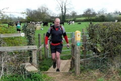 15:02 : The new "gap" - on 2011 Challenge still had to climb the stile, which Bob C cleverly retained as a seat (but no one wants to sit down with ony 8 miles to go!)