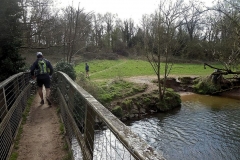 nearly to Stareton - Footbridge over River Avon