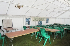 08:55 : Advance Glimpse - The inside of Marquee getting organised (Note that is c.3 hours after most have started)