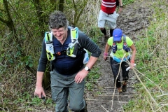 14:57 : On Map 17,  The improved steps to get up to the M6 bridge to Corley Moor