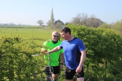 10:25 : Just coming into Bretford.  The k/g is leaving the "Behind the Hedge" path avoiding the Fosse Way.