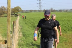 ‎14‎:‎13 : Approaching the stile (maybe a gap) not much before CP6.  This year we have two pipes covering "Electric Wires", one blue one black.