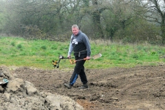 12:04 : This man was checking the soil, stone, History etc. : His work privately but with help by the owners.