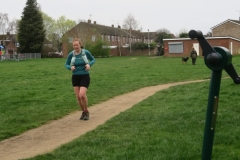 Crossing Ryton recreation ground