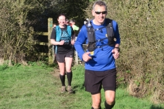 Approaching Eaves Green - around a mile to the finish (hence smiles)