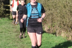 Approaching Eaves Green - around a mile to the finish (hence smiles)