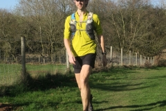 Approaching Eaves Green - around a mile to the finish (hence smiles)