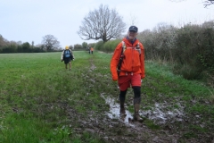 Approaching Eaves Green - around a mile to the finish (hence smiles)